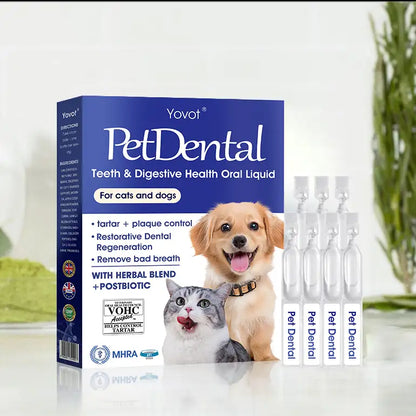 [Official UK Store] 𝐘𝐨𝐯𝐨𝐭® 𝐏𝐞𝐭 𝐃𝐞𝐧𝐭𝐚𝐥 & 𝐃𝐢𝐠𝐞𝐬𝐭𝐢𝐯𝐞 𝐇𝐞𝐚𝐥𝐭𝐡 𝐎𝐫𝐚𝐥 𝐒𝐨𝐥𝐮𝐭𝐢𝐨𝐧 – Freshen Breath, Remove Tartar & Promote gum regeneration, stabilize teeth (for Cats & Dogs)  – Save 70% Today!