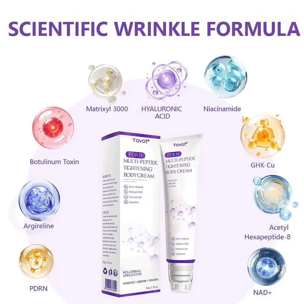 50% discount: Yovot® PDRN Multi-Peptide Massaging Body Roller Cream
