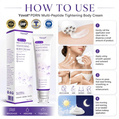 50% discount: Yovot® PDRN Multi-Peptide Massaging Body Roller Cream