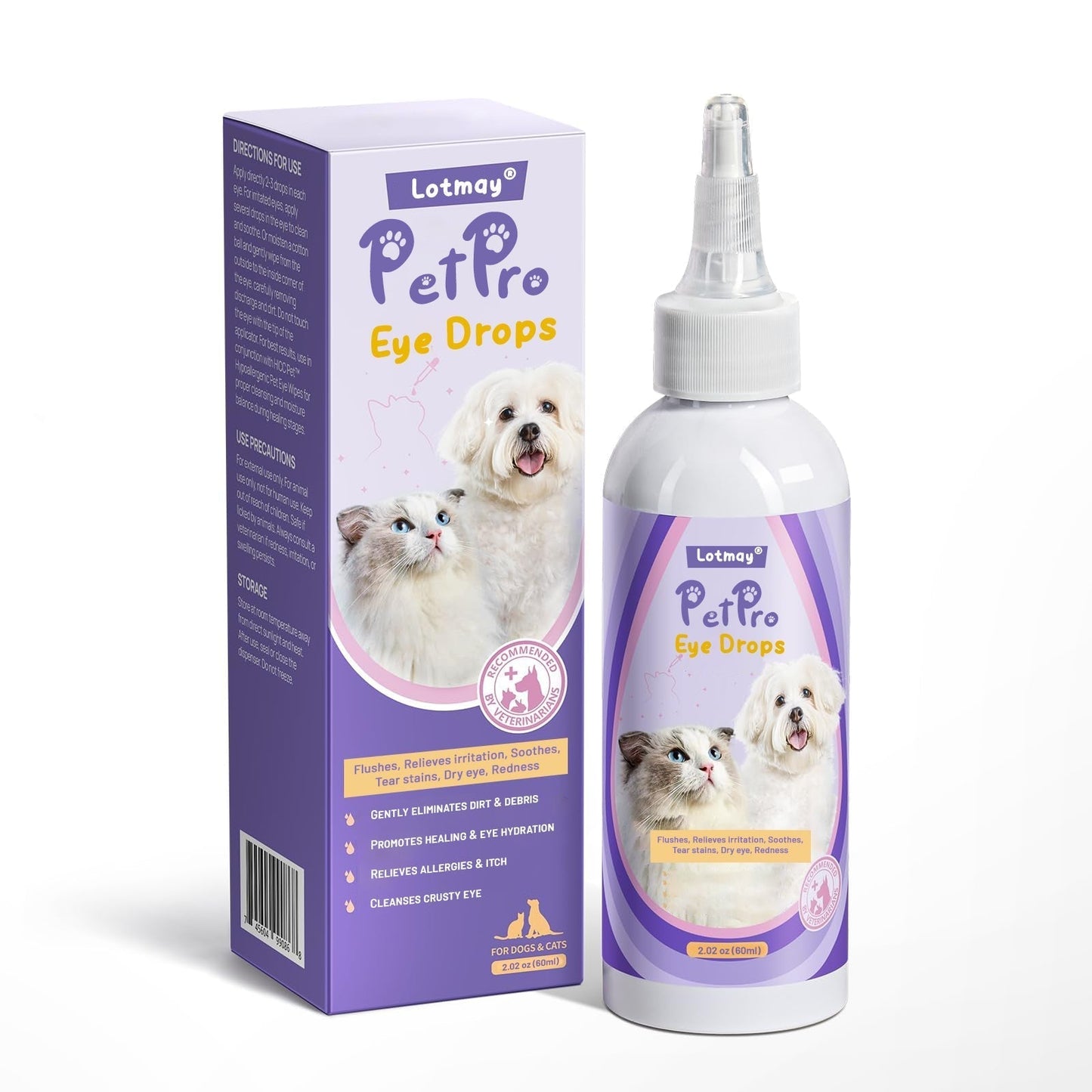 🛡️Lotmay® PetPro Eye Drops-😾Daily L-Lysine Drops for Feline Herpes & Eye Care🐾