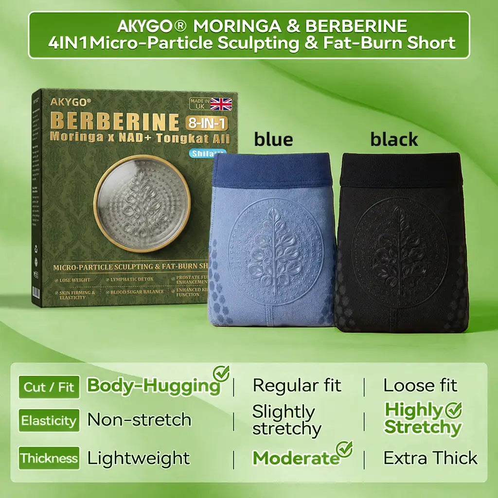 𝐀𝐤𝐲𝐠𝐨® 𝟐𝟎𝟐𝟔 𝐌𝐨𝐫𝐢𝐧𝐠𝐚 x 𝐁𝐞𝐫𝐛𝐞𝐫𝐢𝐧𝐞 x 𝐍𝐀𝐃+ 𝟔-𝐈𝐧-𝟏 𝐌𝐢𝐜𝐫𝐨-𝐏𝐚𝐫𝐭𝐢𝐜𝐥𝐞 𝐒𝐜𝐮𝐥𝐩𝐭𝐢𝐧𝐠 & 𝐅𝐚𝐭-𝐁𝐮𝐫𝐧 𝐒𝐡𝐨𝐫𝐭𝐬 (Women + Men with Enhanced Male Vitality Blend)